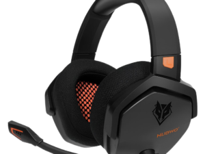 NUBWO Gaming Headphones for PS4, PS5, PC, Xboxone, Over-Ear Microphone Noise Cancelling Headphones for NS Games Laptops - Orange